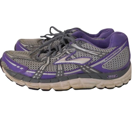 Brooks Addiction 11 Womens Running Shoes Purple Silver MOGO dna Size 9 B - Picture 5 of 8